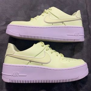 Lime green/Neon yellow Nike AF1